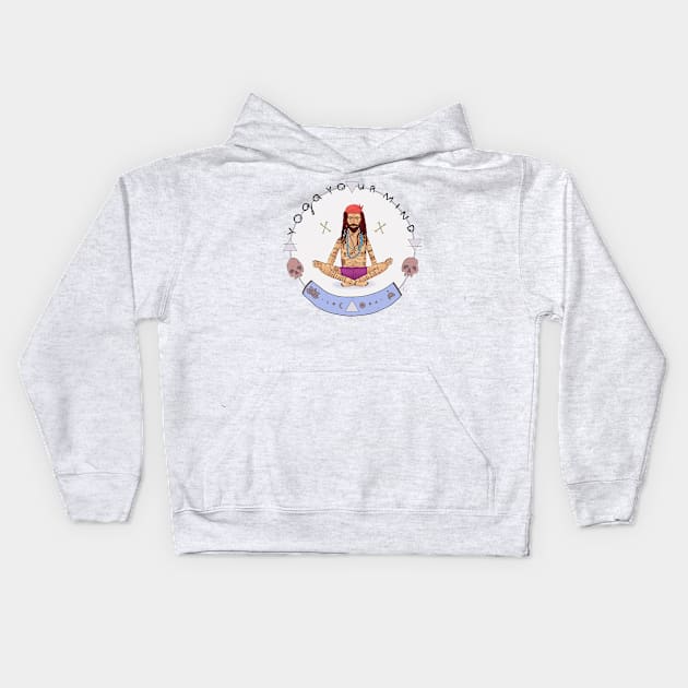 Yoga your Mind Kids Hoodie by GreiFernández